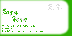 roza hera business card