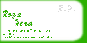 roza hera business card